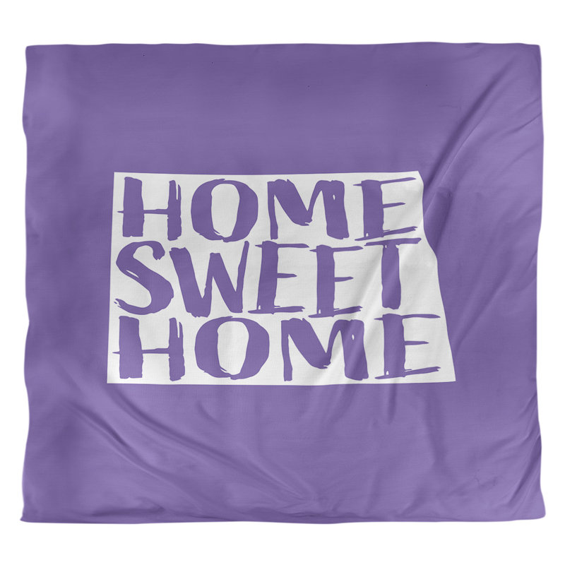 Housse de couette north dakota the home, Housse de couette pour très grand lit, Mauve, Microfibre