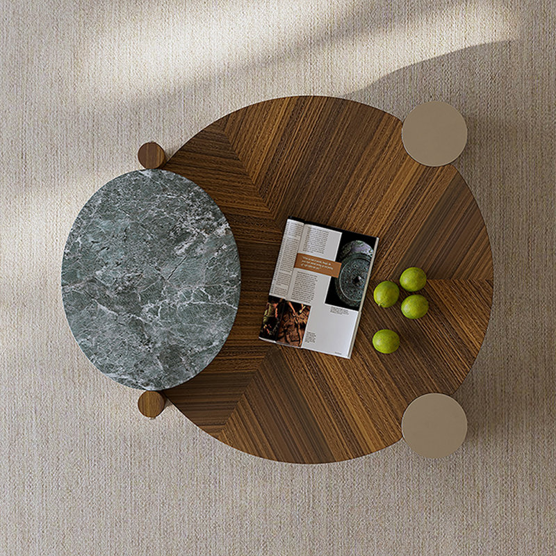 Table basse ronde en bois