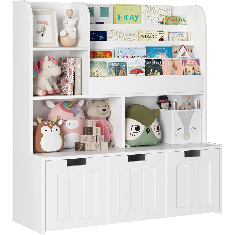 Large Toy Storage Organizer With 3 Movable Drawers