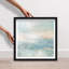 Turquoise Echoes II Shadowbox Abstract Print by Oliver Gal, Black Frame, 12 x 12-419612126-419612123