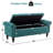 59" Wide Upholstered Storage Bench with Solid Wood Legs & Nailhead Trim-1495374267