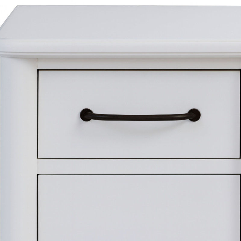 2 Drawer Filing Cabinet, White