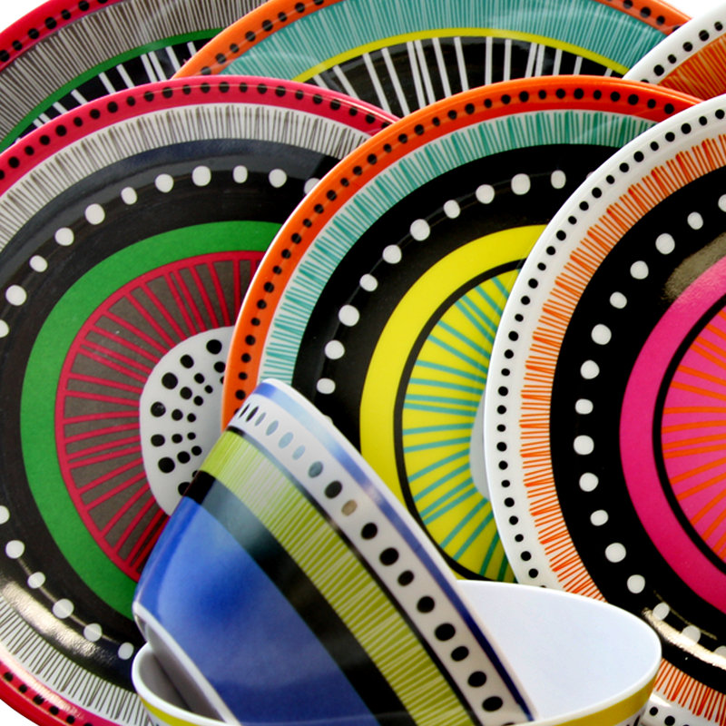 Eloy Melamine Dinnerware Set 12 Piece - Service for 4