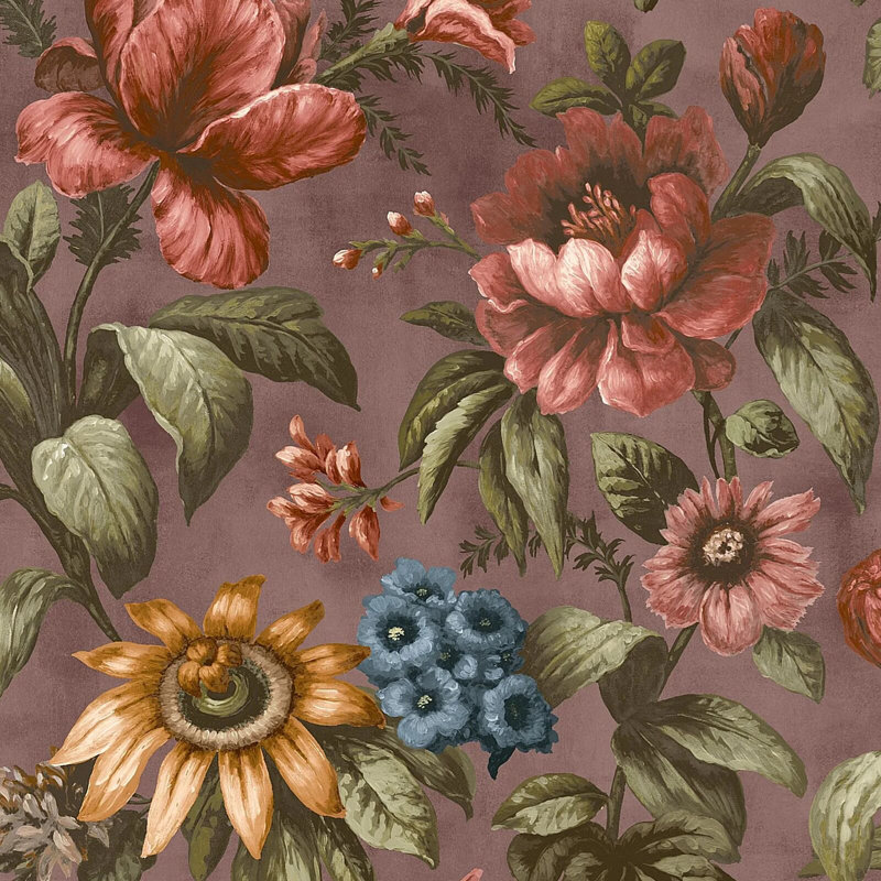 Superfresco Easy Gardenia Floral Wallpaper, Purple