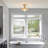 Junathean Glass Semi Flush Mount-745649204