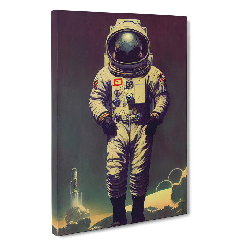Brilliant Astronaut - Wrapped Canvas Print, 50cm H x 35cm W x 3cm D
