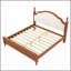Lit plateforme très grand en bois avec tête de lit tapissier, structure brune et tissu beige-1890238832-1890238833