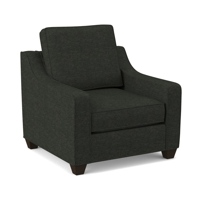 Fauteuil large de 34 po Clark, Cafelle, Poivre antique