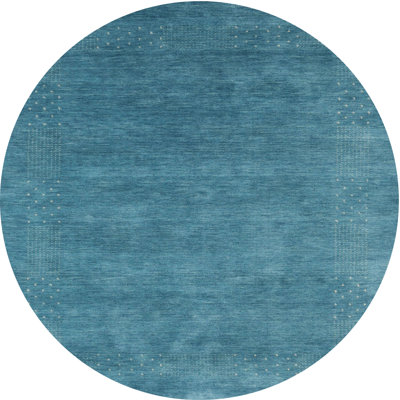 Tapis de zone bleu contemporain