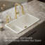 Iron Tones 33" L x 18.75" W Large/Medium Double-Bowl Kitchen Sink-1707140