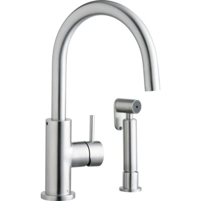 Allure Single Handle Kitchen Faucet with Lever and Side Spray