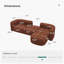 Canapé modulaire en velours Acanva-1025187105