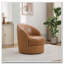 Fauteuil d'appoint pivotant en cuir-815695