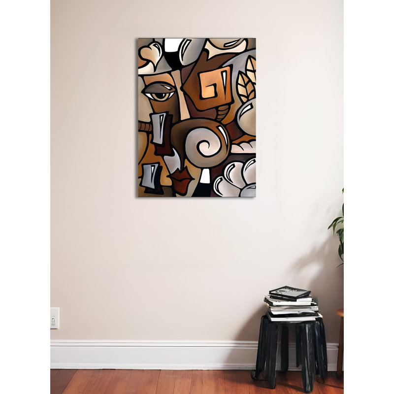 "Cubist" par Tom Fedro, reproduction d'art sur toile tendue, H 32 po x l 24 po x P 1,5 po