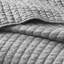 Courtepointe grise - microfibre douce, rembourrée de coton, réversible pour le tissu en microfibre d'été et par temps froid, réversible, revêtement microbien (Note: Bien que le produit ait un traitement, l'utilisation-120945424-120945423