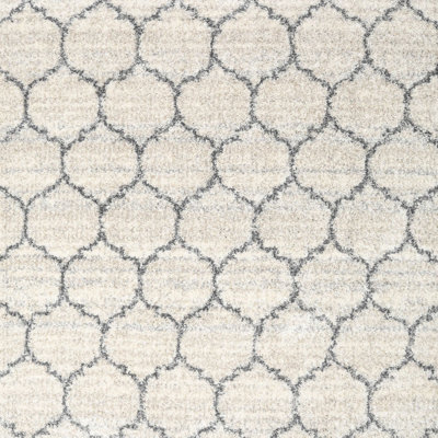 Tapis contemporain ivoire
