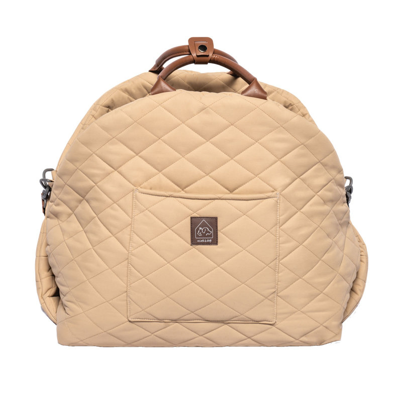 Mew Mew Travel Pet Car Bed, Caramel, Caramel