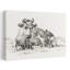 Vache couchée, rétro rétro, art mural classique-1194263854