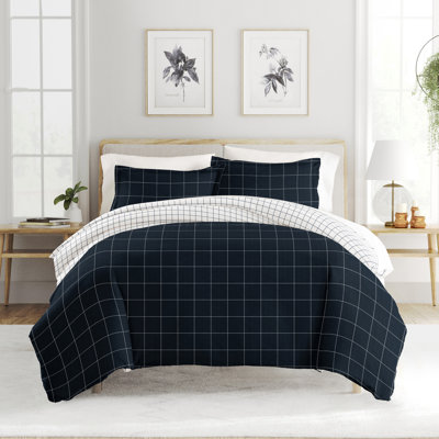 Patterned Ultra Soft 3 Piece Duvet Cover Set - Serenity