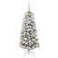 Artificial Hinged Christmas Tree Green and white-493713323