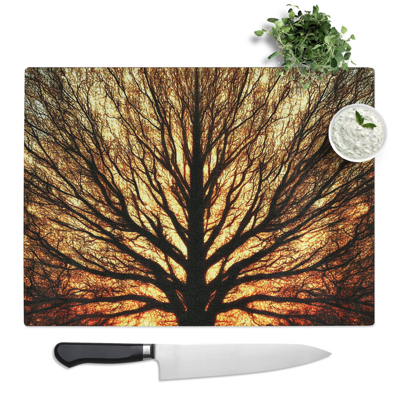Tree Art Vol.4  Glass Chopping Board