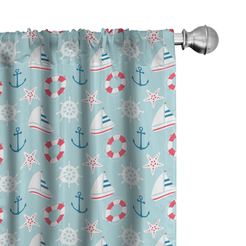 Rideaux 4 panneaux East Urban Home, L 56 po x L 84 po