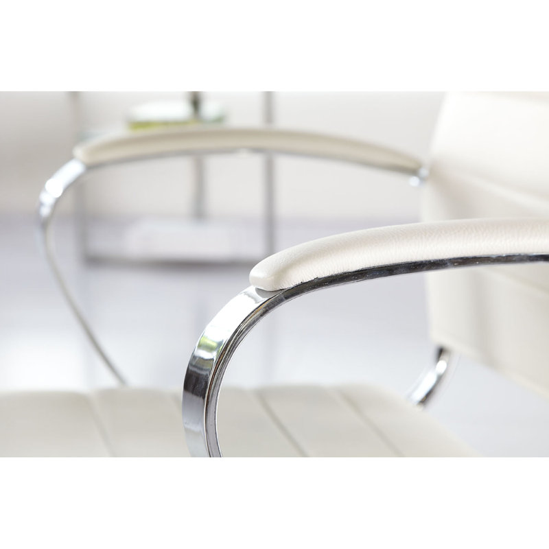Fauteuil de conférence Rossie, Blanc