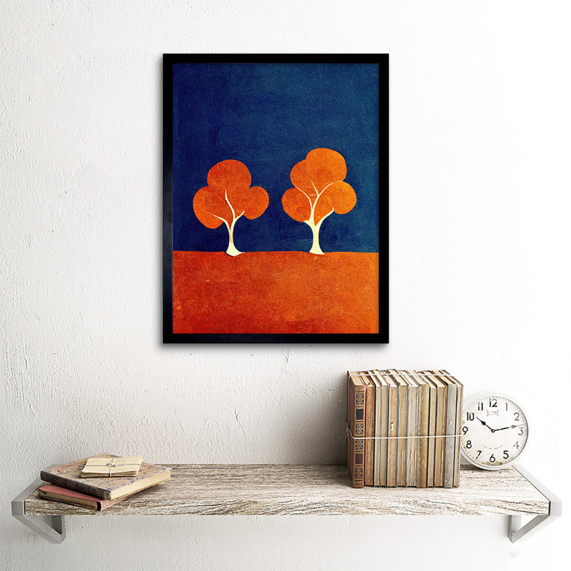 Abstract Forest Trees Matisse Style - Single Picture Frame Print