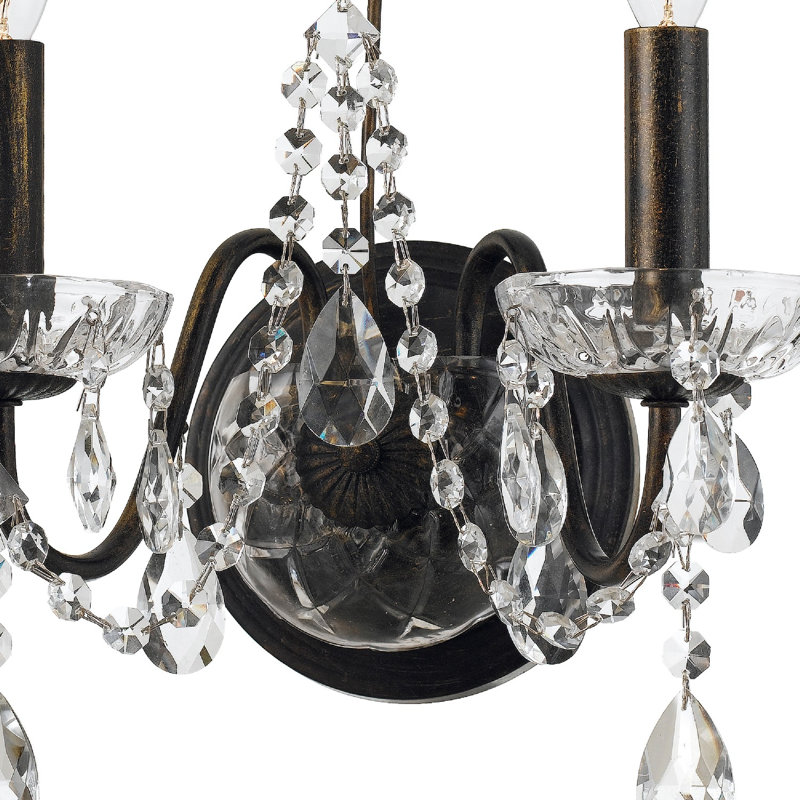 Sanabria 2 - Light Candle Wall Light, Bronze