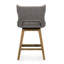 Tabouret pivotant en tissu