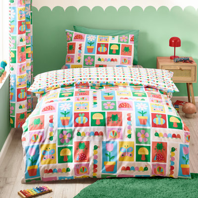 Curious Caterpillar Reversible Duvet Cover Set