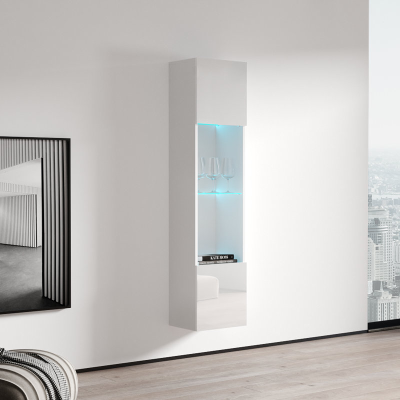 Bibliothèque flottante blanche Type-42 15,75 "Fly, blanc