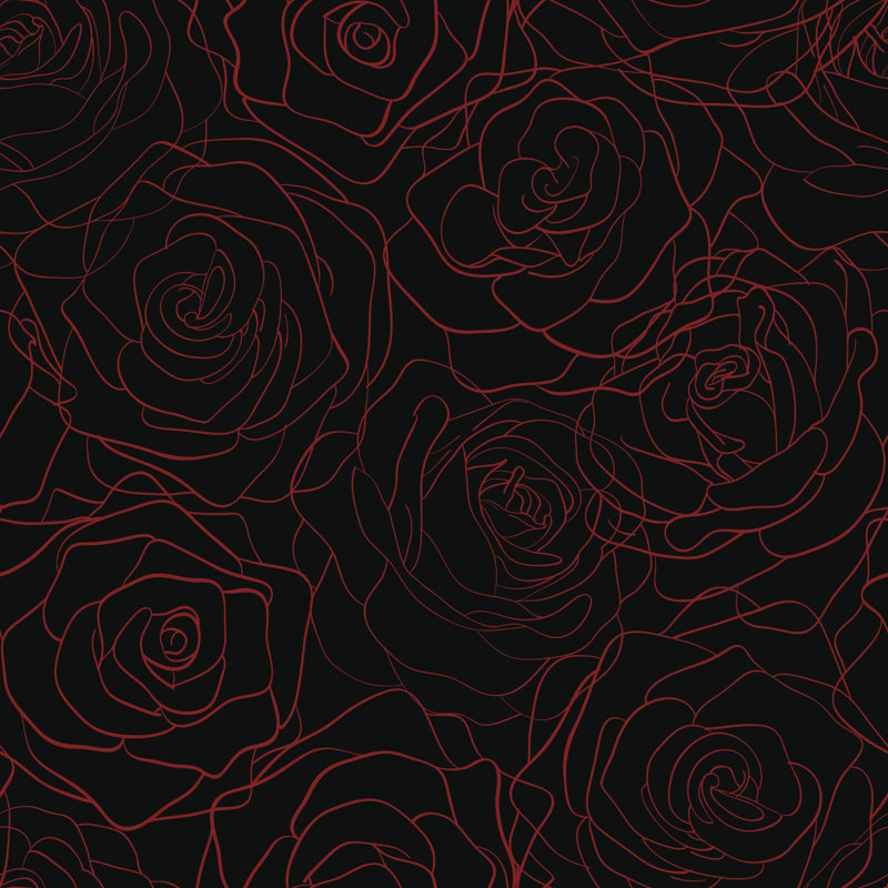 Red Roses Background by Hulinska_Yevheniia - Wrapped Canvas Print, 76cm H x 76cm W