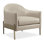 Modern Remix 30.5" Wide Tufted Genuine Leather Barrel Chair