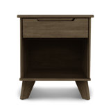 Linn 1 - Drawer Solid Wood Nightstand