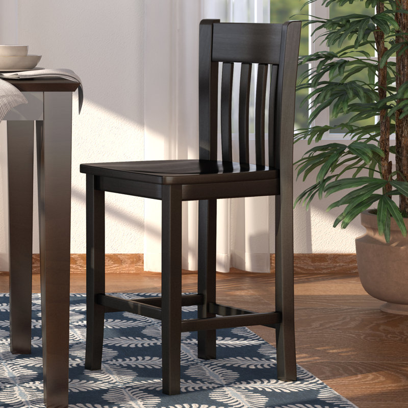 Tabouret Henson, Noir, Tabouret de comptoir (assise de 24 po de hauteur)
