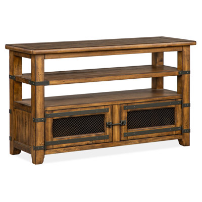 Dickerson 50'' Glass Top Console Table