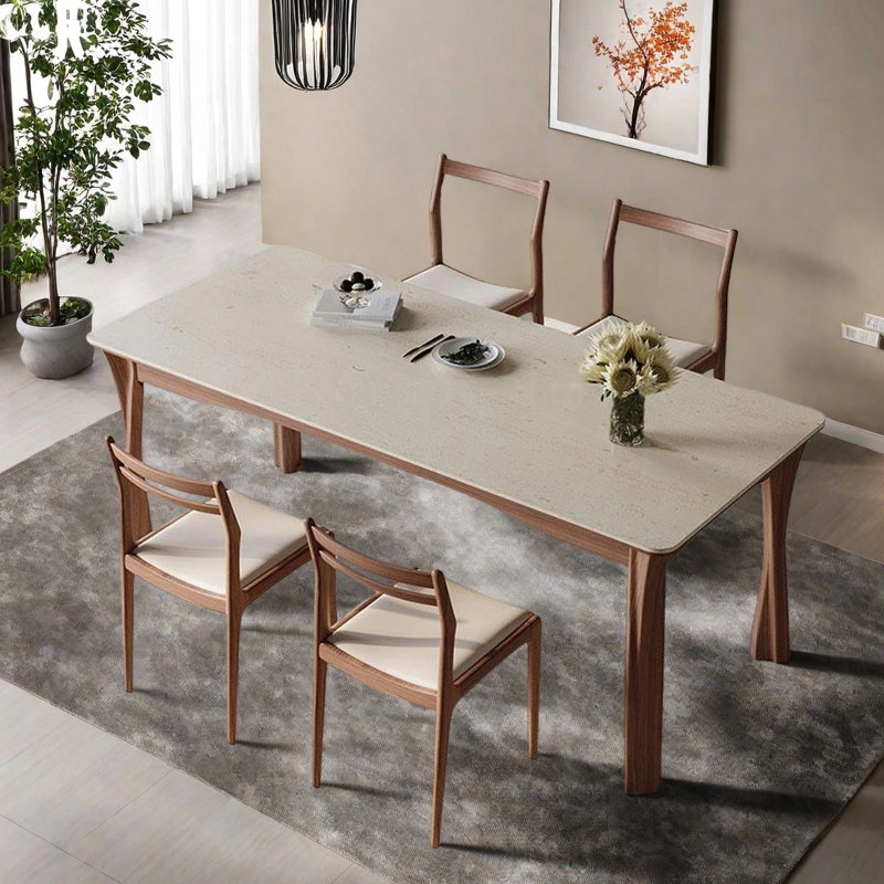 Table de salle à manger rectangulaire simple, H 29,53 po x L 70,87 po x l 31,5 po