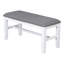 Ensemble de table de salle à manger 6 pièces en bois avec banc rembourré et 4 chaises