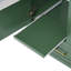 Ensemble de meuble-lavabo vert 30 po avec lavabo, armoire de rangement avec porte à fermeture en douceur, 3 tiroirs à fermeture en douceur et plateau amovible, structure en bois massif-160375789