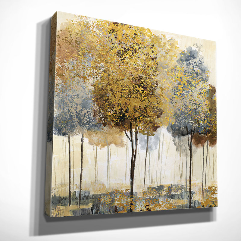 «Metallic Forest I», reproduction sur toile tendue, H 24 po x l 24 po x p 1,5 po