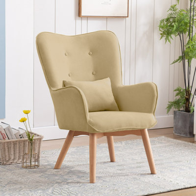 Fauteuil à oreilles capitonné de 64 cm de large Clarksdale