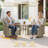 Demariea Outdoor Wicker 4 Person Seating Group With Cushions With Swivel Rocking Chairs-86857845