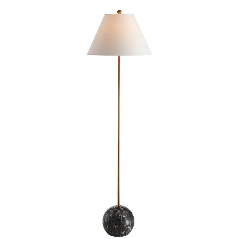 Lampe sur pied Cranon, Doré / Noir