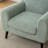Deivi Upholstered Accent Chair with Round Arm-2019053565