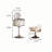 19.69"Cream-Style Compact Solid Wood Vanity Table