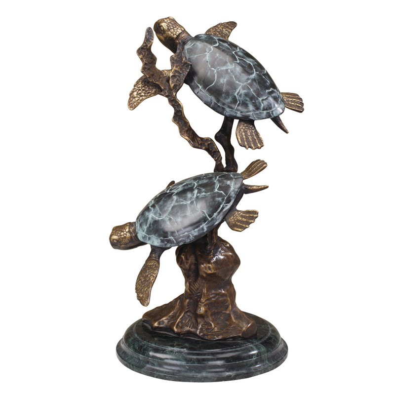 Large Sea Turtle Duet Figurine