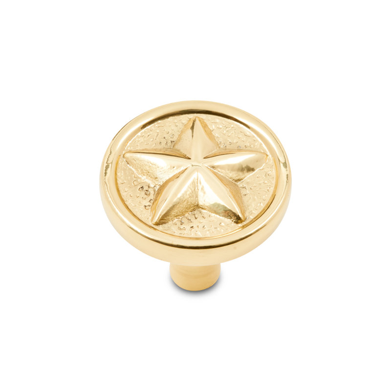 CK Series 1 1/4" Diameter Mushroom Knob, Polished Brass