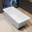 Baignoire de trempage autoportante en acrylique 66 po. X 29,5 po.