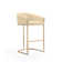 Lioba Upholstered Counter Stool with Metal Frame